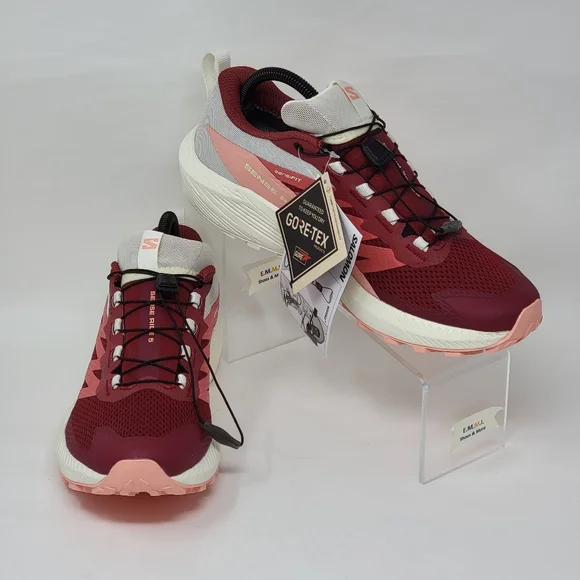 Salomon Sense Ride 5 Gore-tex Peach Running Shoes 473145 Women's Size Multi New - Picture 3 of 11